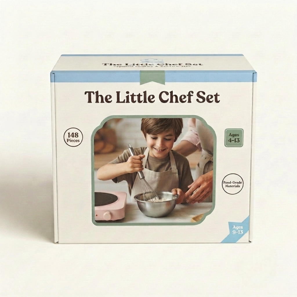 The Little Chef Set: Real Cooking Kit for Kids